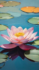 A water lily pond