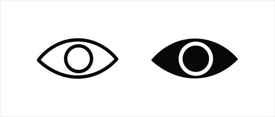 Eye icon set. eyesight symbol , eye, view, vision icons in flat style. Vector illustration .