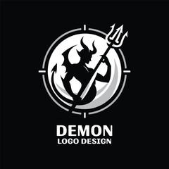 Demon Vector Logo Design 