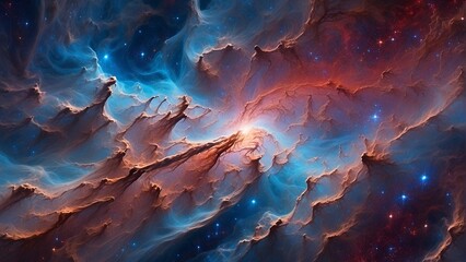 A mesmerizing cosmic scene