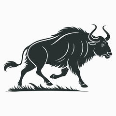 vector illustration of a rhinoceros