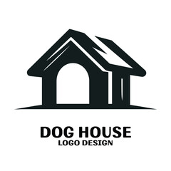 Dog House Vector Logo Design 