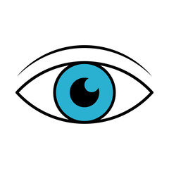 Blue Iris Eye Icon – Symbol of Vision and Observation