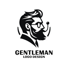 Gentleman Vector Logo Design 