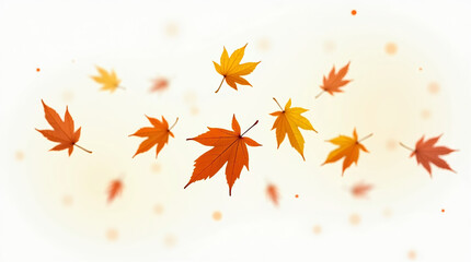 Autumn leaves falling in orange, red, and gold tones, gentle motion and 100% transparent background — ideal for cozy projects, harvest themes, or nostalgic designs.