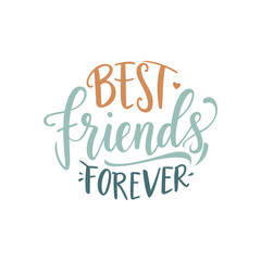 Friendship Day Typography Vector Illustration
