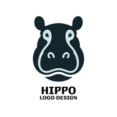 Fototapeta premium Hippo Vector Logo Design 