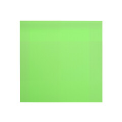 Fototapeta premium Vibrant Green Paper Sheet with Matte Finish Against White Background, Symbolizing Creativity, Organization, and Visual Planning Readiness