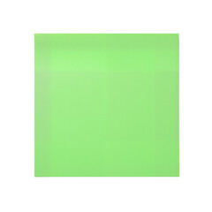 Vibrant Green Paper Sheet with Matte Finish Against White Background, Symbolizing Creativity, Organization, and Visual Planning Readiness