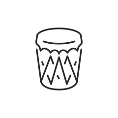 Tribal drum icon. Simple tribal drum icon for social media, app and web design. Vector illustration