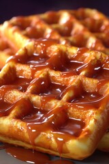 Waffles with Syrup