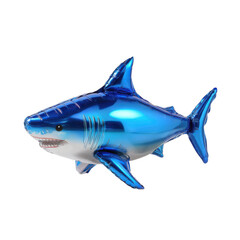 Blue shark is floating in the air