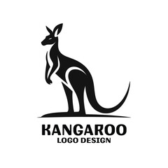 Kangaroo Vector Logo Design 