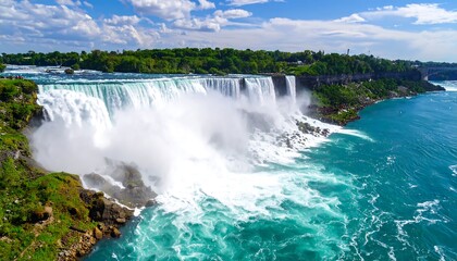 Fototapeta premium Panoramic Niagara Falls