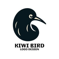 Kiwi Bird Vector Logo Design 