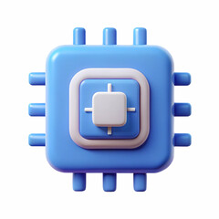 Obraz premium Tech server icon in glassmorphism style outlined with thin stroke on a clean white minimal background
