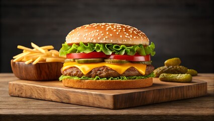 Classic Cheeseburger with Fries