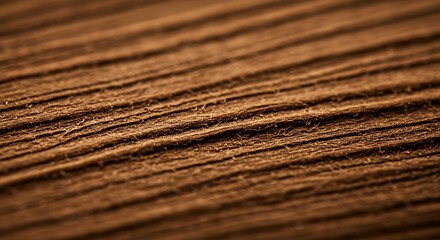 Fototapeta premium Textured Brown Wood Grain, Macro Close-up, Rough Surface