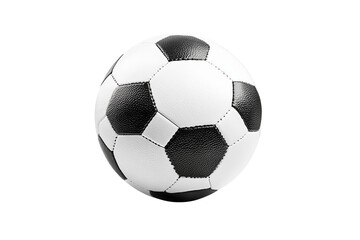 Fototapeta premium Soccer ball on a white isolated white isolated on a transparent background in PNG format.
