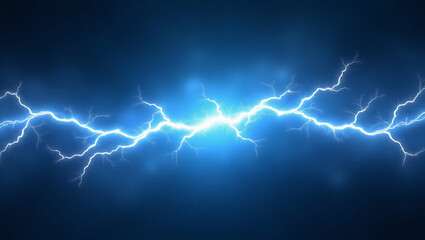 Glowing electric lightning bolt with raw energy texture, 100% transparent background &mdash; ideal for power effects, in-game abilities, or futuristic designs.