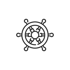 Fototapeta premium Wheel icon. Simple wheel icon for social media, app and web design. Vector illustration