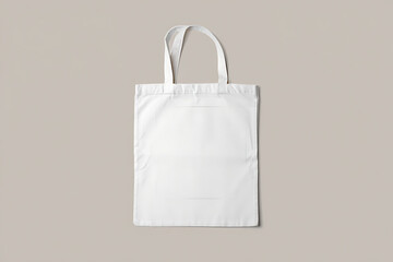White Canvas Tote Bag Isolated Mockup Shopping Bag Template