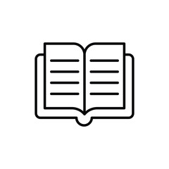 Open Book icon vector