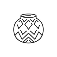 Pot icon. Simple pot icon for social media, app and web design. Vector illustration