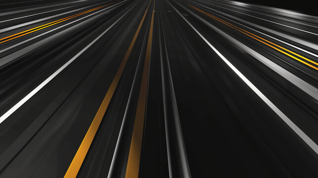 Yellow lines on asphalt road flexural street ground level driving directions. Straightway road lines, double lines.  two parallel lines line marking,  road striping. Double yellow lines parking lot. 