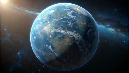 Naklejka premium Planet Earth moon, beautiful background