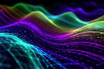 Colorful Abstract Data Flow