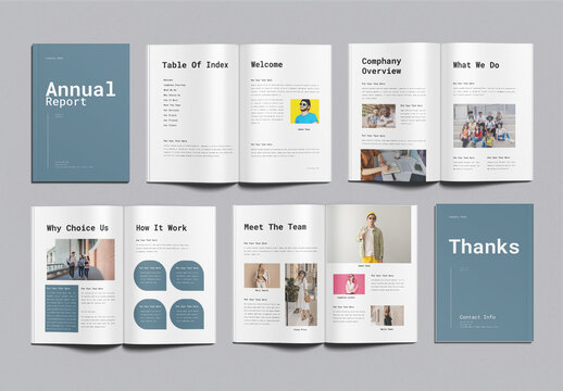 Annual Report Template Design