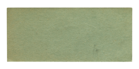 Blank Vintage Faded Green Ticket Card – Old Paper Ephemera
