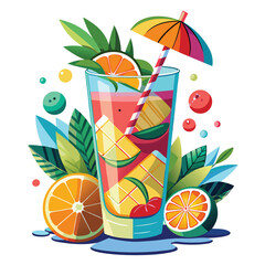 Orange Juice in Transparent Glass