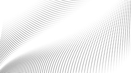 Abstract Grey Dot Wave Pattern Background - Modern Minimalist Design Element for Digital Graphics & Presentations © gd-house
