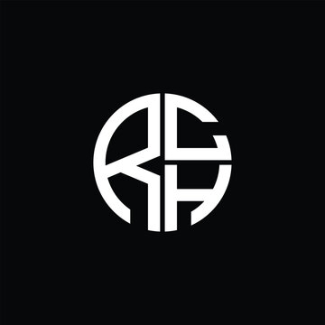 RCH logo RCH icon RCH monogram RCH letter minimalist Circle flat Unique modern abstract logo design.