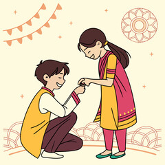 Raksha Bandhan, also known as Rakhi, is a Hindu festival that celebrates the bond between brothers and sisters. It's observed on the full moon day (Purnima) of the Hindu month of Shravana, typically i