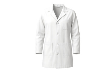 Clean 3D Rendered Medical Lab Coat for Scientists, Doctors, or Healthcare Professionals