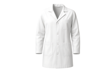 Clean 3D Rendered Medical Lab Coat for Scientists, Doctors, or Healthcare Professionals