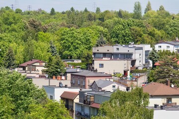 view of houses in Sosnowiec - Silesia - Poland