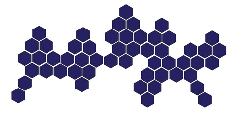 Abstract blue background with a geometric hexagonal pattern design, perfect for technology or business concepts