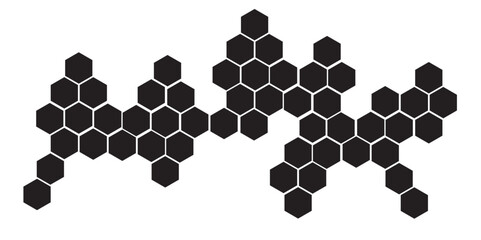 Fototapeta premium Abstract geometric background with a seamless hexagonal pattern, ideal for sports, technology, or business design illustrations
