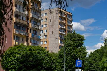 building in the city in Sosnowiec - Silesia - Poland