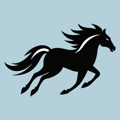 horse silhouette vector