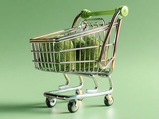 shopping cart with dollars