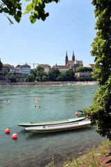 Basel in der Schweiz im Sommer