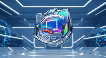 Gravity-Defying Basketball Hoop