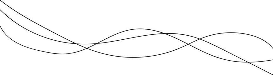 Thin line wavy abstract background. Vector illustration eps 10 