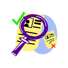 Praca z dokumentami – wektorowa grafika © Laura