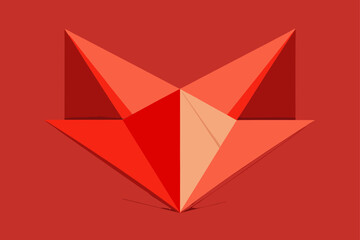 Vector Style Paper Fold Origami Pattern Background